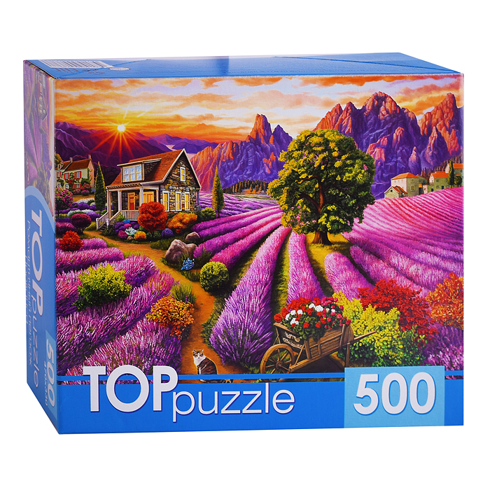 Пазлы 500 TOPpuzzle "Романтичный пейзаж Прованса" Пазлы 500 TOPpuzzle "Романтичный пейзаж Прованса"