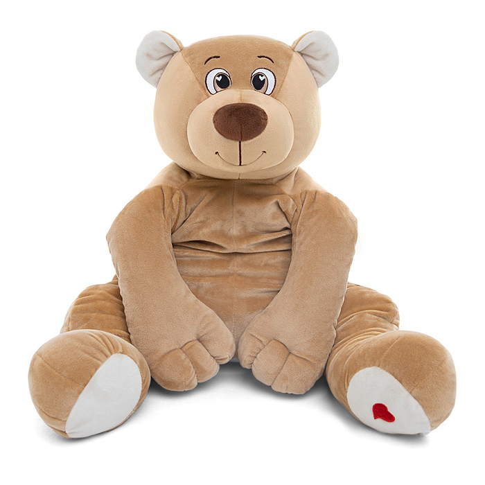 Медведь Лари, 85см (сидя 45см), кофейный 