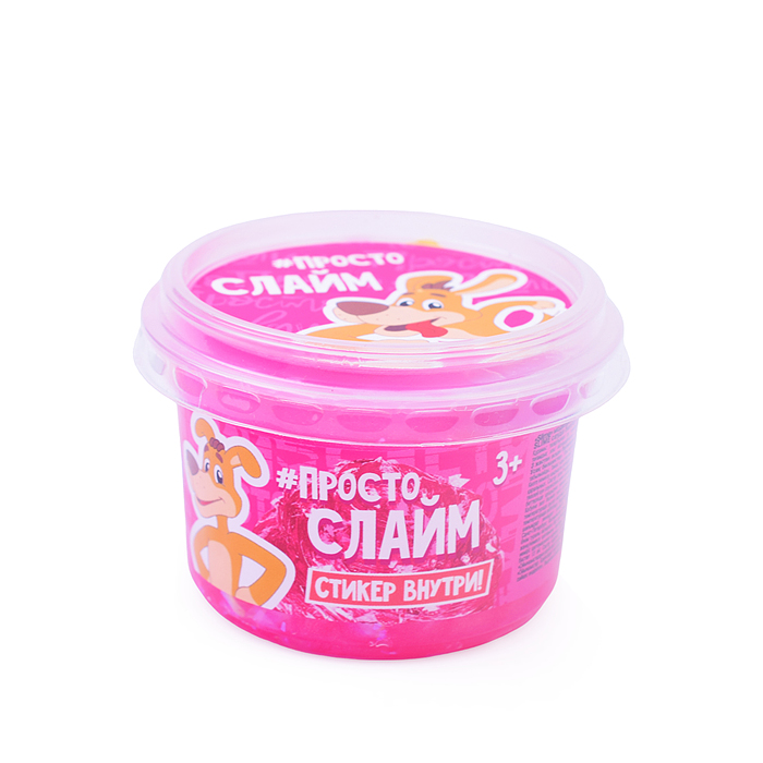 Фото к товару Игрушка для детей слайм Простоквашино, розовый Игрушка для детей слайм Простоквашино, розовый