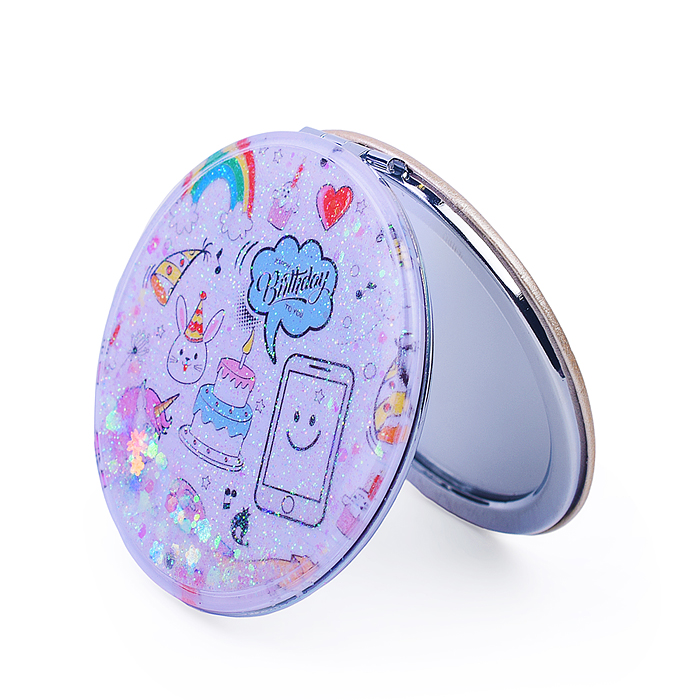 Фото к товару Зеркальце 00-4501 "Единорожка с блестками" в пакете Зеркальце 00-4501 "Единорожка с блестками" в пакете