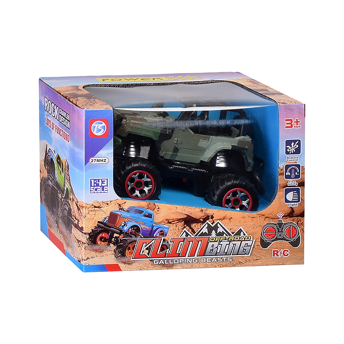 Фото к товару Машина 866-15B "Джип-сафари военный" р/у, 27MHz, в коробке Машина 866-15B "Джип-сафари военный" р/у, 27MHz, в коробке