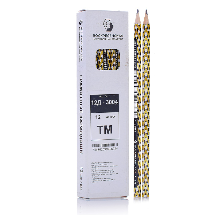 Карандаш графитный круглый заточенный ТМ (HB) "Hot Print" Элита Карандаш графитный круглый заточенный ТМ (HB) "Hot Print" Элита