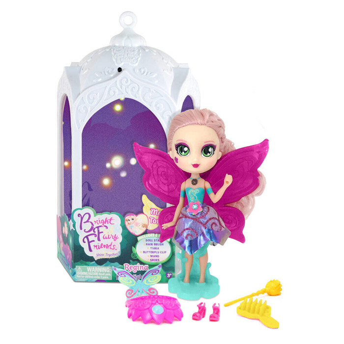 Фея-подружка Королева Фей Виктория BFF с клеткой 15 см, свет. крылья, 6 аксесс., клетка 27х15х13