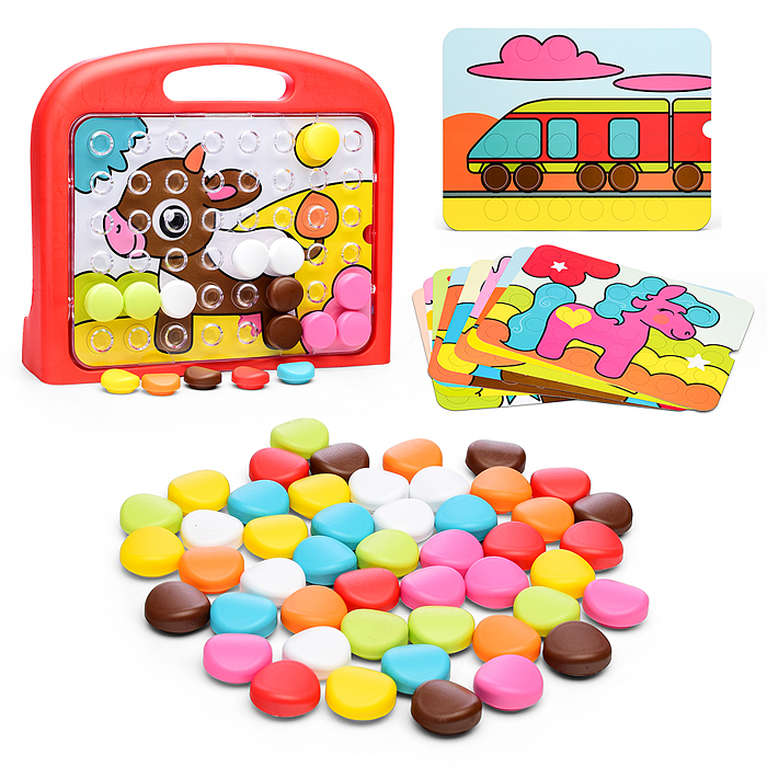 Моя первая мозаика ТИП 8 (48 фишек, 8 карточек, поле, чемодан) Моя первая мозаика ТИП 8 (48 фишек, 8 карточек, поле, чемодан)