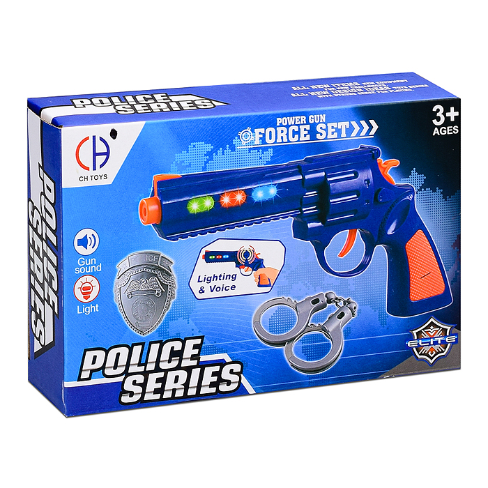 Фото к товару Набор полицейского CH555B-3 "Агент" на батарейках, в коробке Набор полицейского CH555B-3 "Агент" на батарейках, в коробке