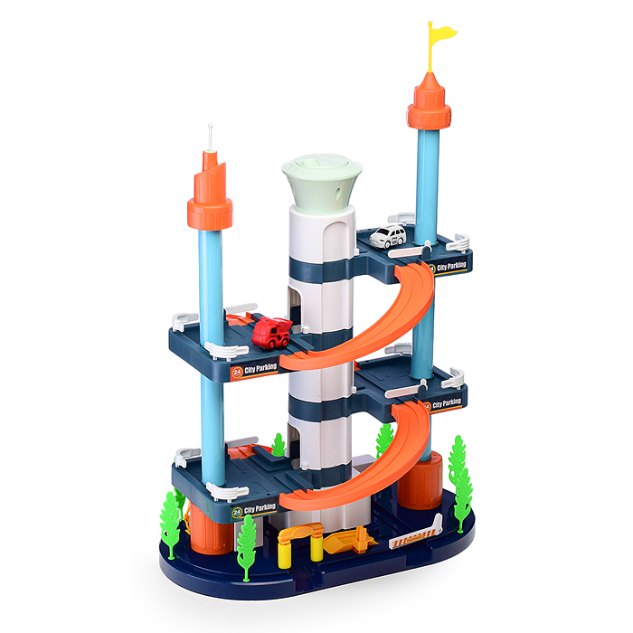 Фото к товару Парковка A333-333F "Городской 2-х уровневый" в коробке Парковка A333-333F "Городской 2-х уровневый" в коробке