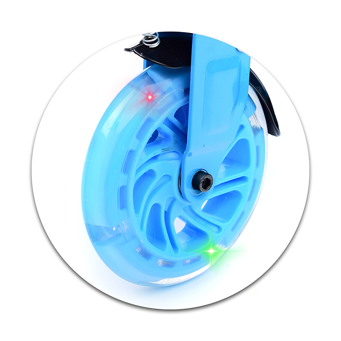 Фото к товару Самокат U038453Y 2-х кол., голубой, PU/ 125 мм,ABEC 7, в коробке Самокат U038453Y 2-х кол., голубой, PU/ 125 мм,ABEC 7, в коробке