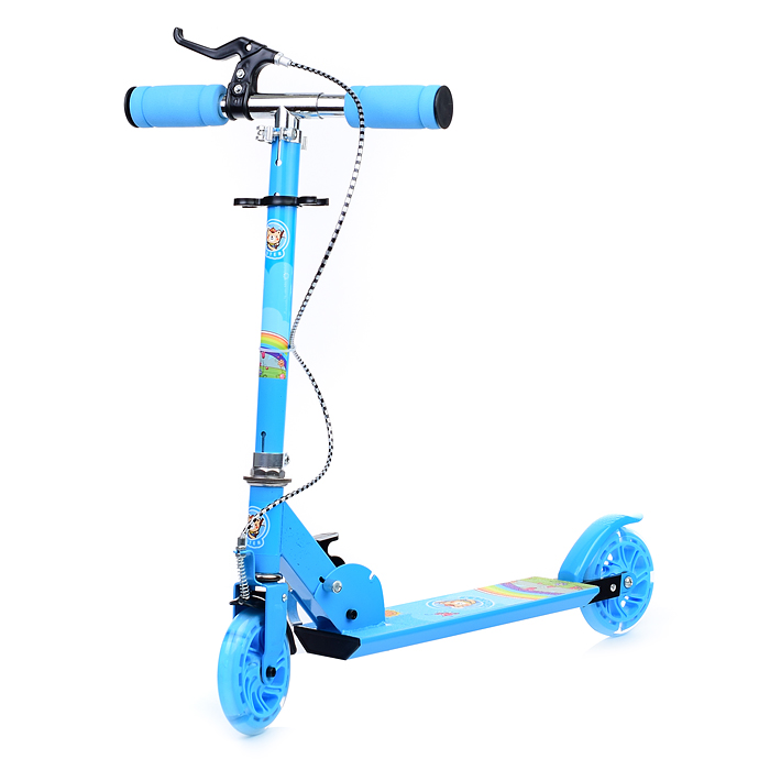 Фото к товару Самокат U038453Y 2-х кол., голубой, PU/ 125 мм,ABEC 7, в коробке Самокат U038453Y 2-х кол., голубой, PU/ 125 мм,ABEC 7, в коробке