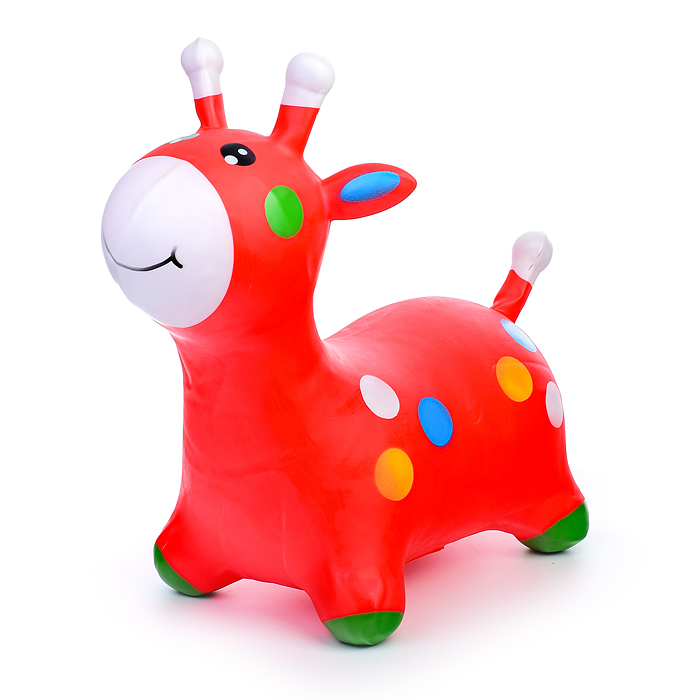 Фото к товару Прыгун "Жираф" 00-1682 цвет микс в горох Прыгун "Жираф" 00-1682 цвет микс в горох