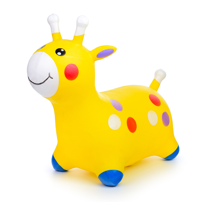 Фото к товару Прыгун "Жираф" 00-1682 цвет микс в горох Прыгун "Жираф" 00-1682 цвет микс в горох