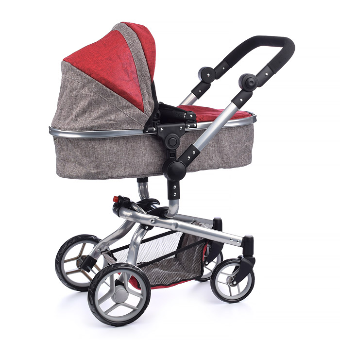 Фото к товару Коляска для кукол 9695 металлическая, 2в1, в коробке Коляска для кукол 9695 металлическая, 2в1, в коробке