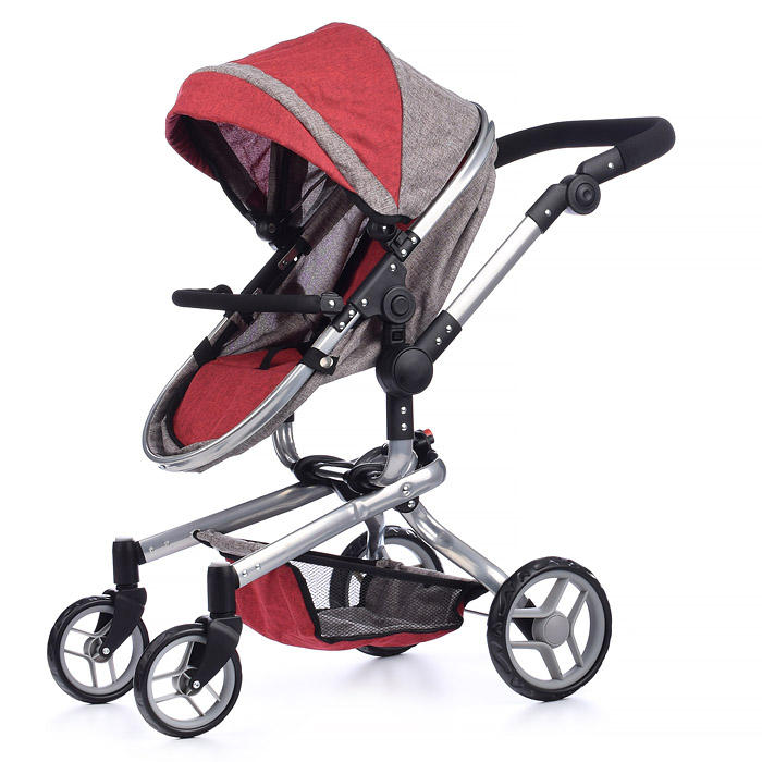 Фото к товару Коляска для кукол 9695 металлическая, 2в1, в коробке Коляска для кукол 9695 металлическая, 2в1, в коробке