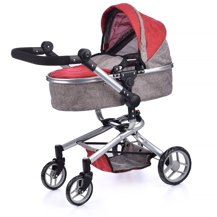 Фото к товару Коляска для кукол 9695 металлическая, 2в1, в коробке Коляска для кукол 9695 металлическая, 2в1, в коробке