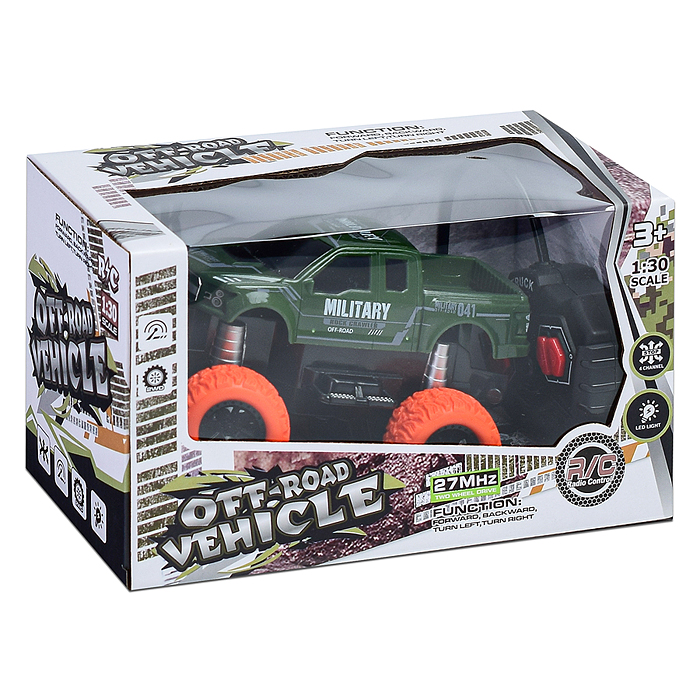 Фото к товару Машина XYD-040 "Пикап сафари" р/у, 27 MHz, в коробке Машина XYD-040 "Пикап сафари" р/у, 27 MHz, в коробке