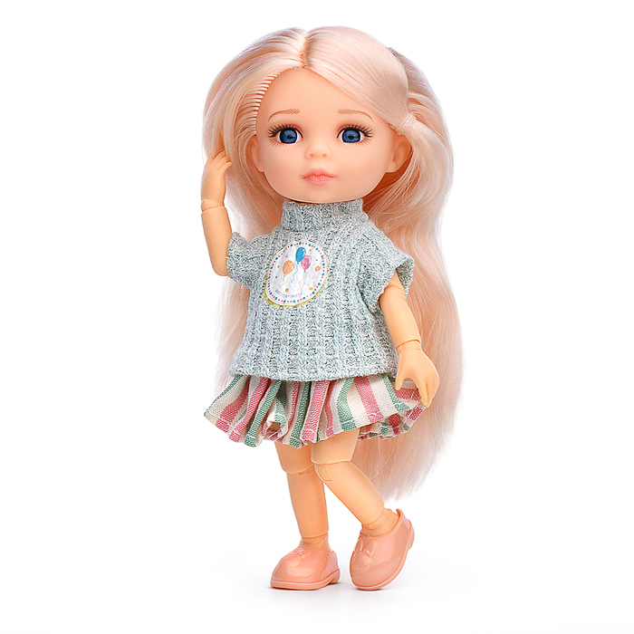 Кукла шарнирная UT0121-4 "Моя куколка" в коробке