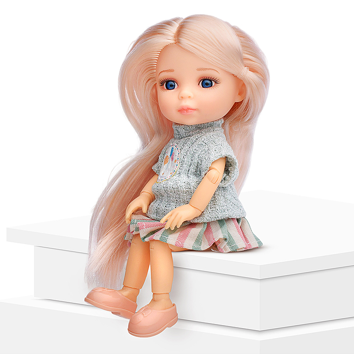 Кукла шарнирная UT0121-4 "Моя куколка" в коробке