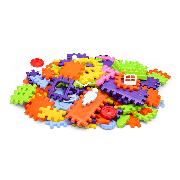 Конструктор блочный из 157 элементов