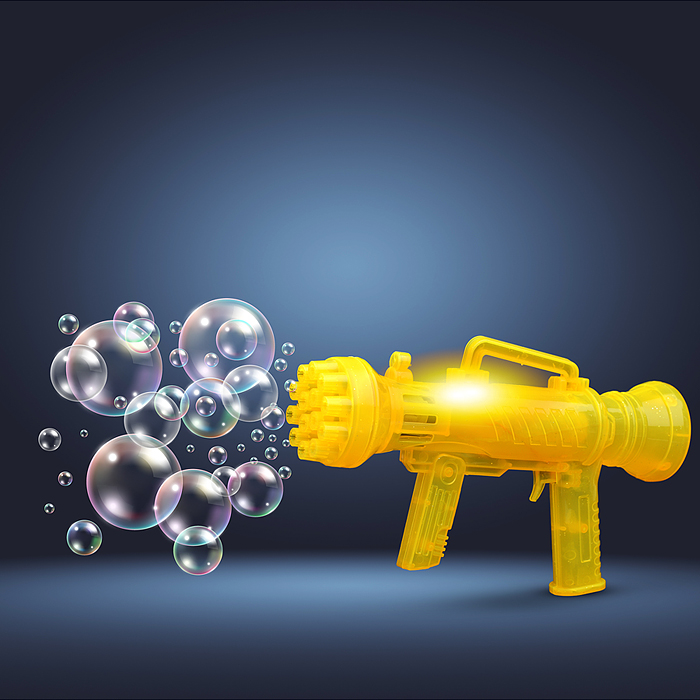 Фото к товару Бластер UT0103-2 для мыльных пузырей (14 отверстий) в коробке Бластер UT0103-2 для мыльных пузырей (14 отверстий) в коробке