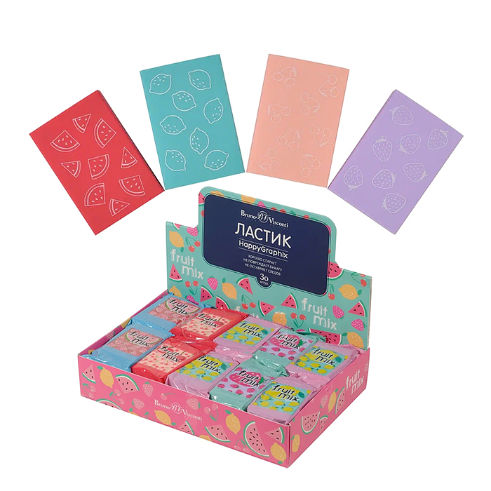 Ластик "HappyGraphix. Мармеладки", 4 цвета Ластик "HappyGraphix. Мармеладки", 4 цвета