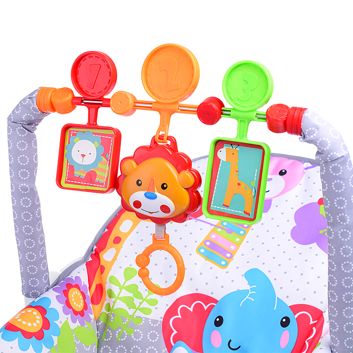 Фото к товару Шезлонг детский 69817 "Зоопарк" в коробке Шезлонг детский 69817 "Зоопарк" в коробке