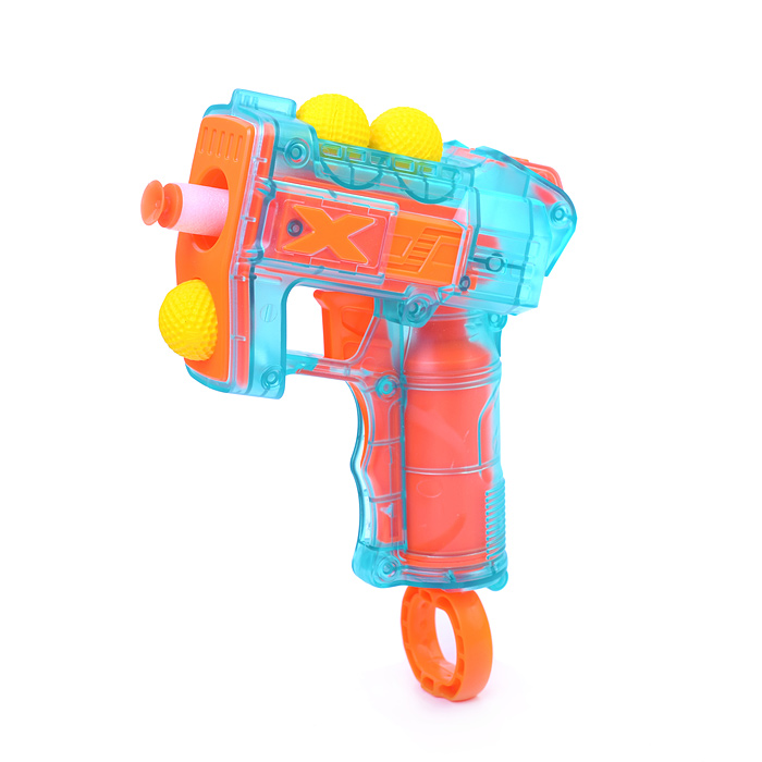 Фото к товару Бластер 6095 "Стрелок" с шариками и мягкими пулями, в коробке Бластер 6095 "Стрелок" с шариками и мягкими пулями, в коробке