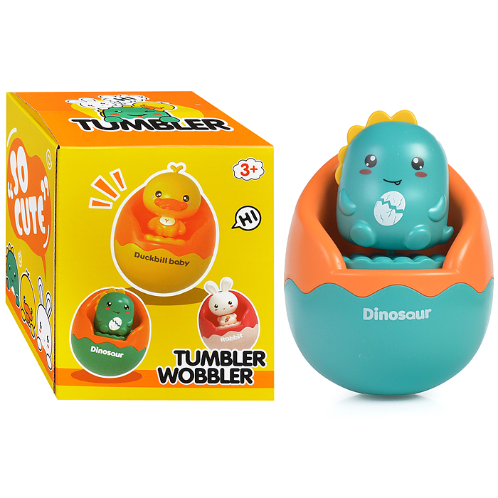 Неваляшка G852 "Динозаврик" в коробке