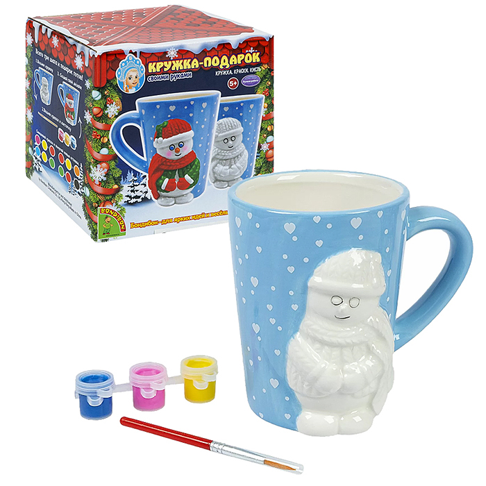 Набор для творчества "Кружка-подарок" Снеговичок. Набор для творчества "Кружка-подарок" Снеговичок.