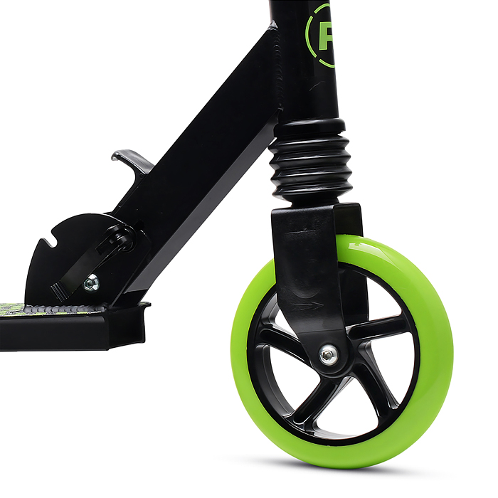 Фото к товару Самокат детский R0201 ROCKET, алюминиевый, колеса PU, 145 мм, зелёный Самокат детский R0201 ROCKET, алюминиевый, колеса PU, 145 мм, зелёный