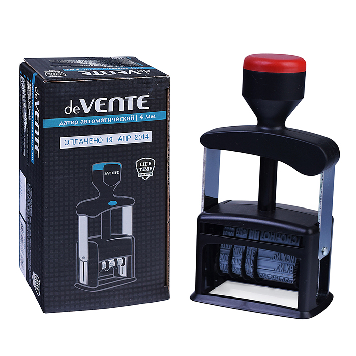 Датер автоматический heavy-duty 6417, 4 мм, с 12 бухгалтерскими терминами, в картонной кор