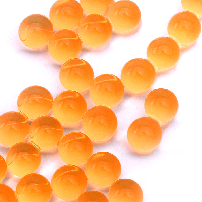 Пули водные 7-5 (гидрогель), цвет оранжевый, в бутылке