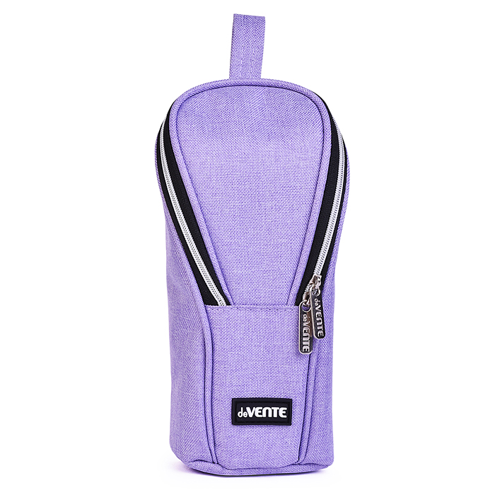 Пенал "Private" 21x9x6 см, прямоугольный вертикальный для 60 предметов, текстильный, на мол