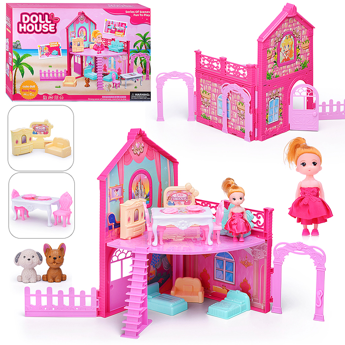 Дом для кукол 556-97 "Пляжный вилла" в коробке Дом для кукол 556-97 "Пляжный вилла" в коробке