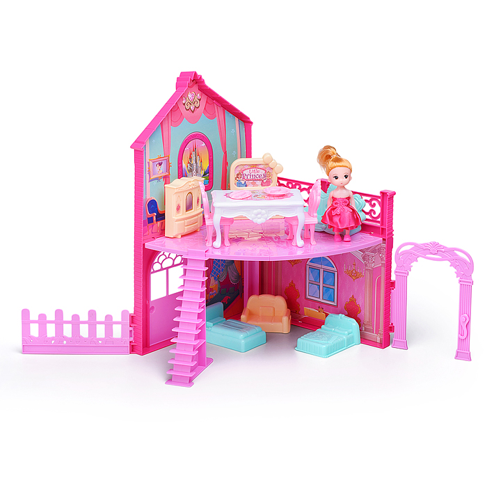 Фото к товару Дом для кукол 556-97 "Пляжный вилла" в коробке Дом для кукол 556-97 "Пляжный вилла" в коробке