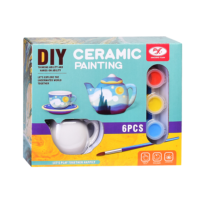 Фото к товару Творческая мастерская 868-B18 "Посуда" для раскрашивания, в коробке Творческая мастерская 868-B18 "Посуда" для раскрашивания, в коробке