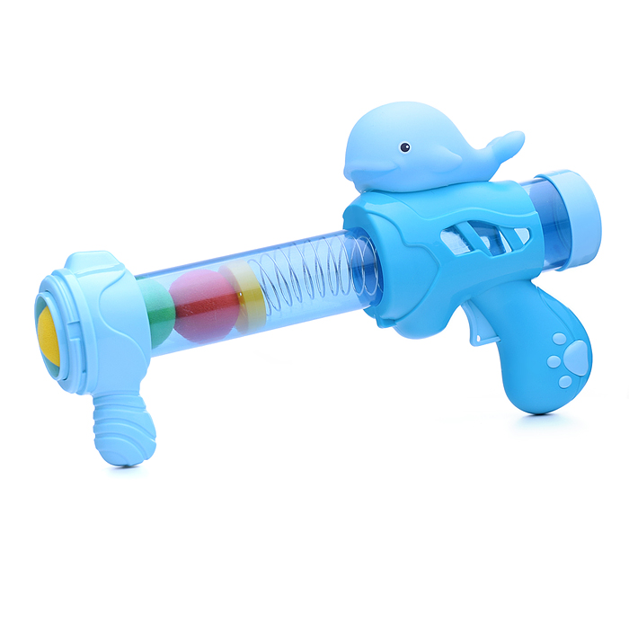 Бластер 777-70 "Air gun" голубой, в коробке