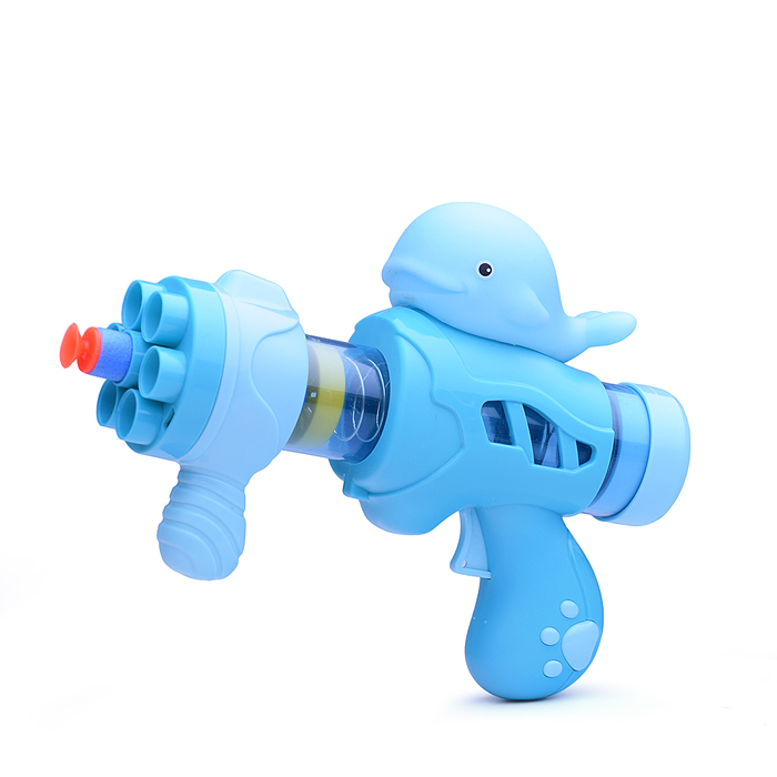 Бластер 777-70 "Air gun" голубой, в коробке