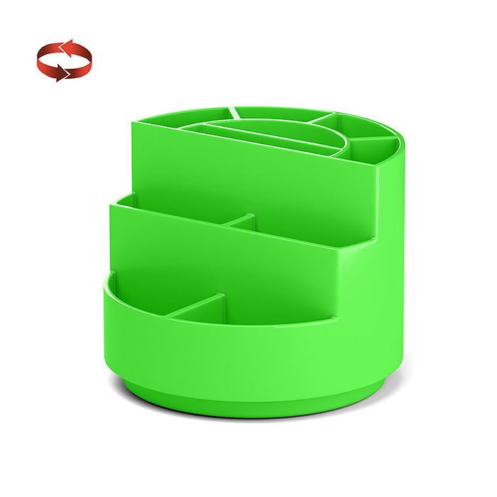 Подставка настольная вращающаяся пластиковая Mini Burger, Neon Solid, зеленая