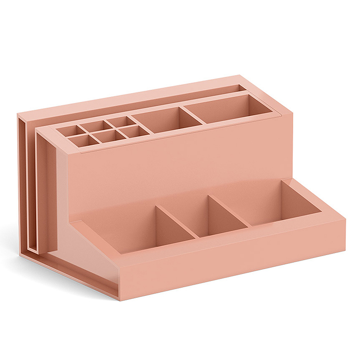 Подставка настольная пластиковая Leader, Powder, персиковая