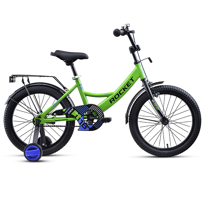 Велосипед 18" Rocket Gem, цвет зеленый