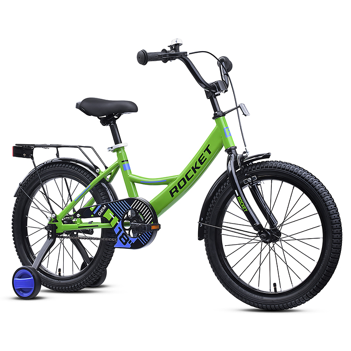 Фото к товару Велосипед 18" Rocket Gem, цвет зеленый Велосипед 18" Rocket Gem, цвет зеленый