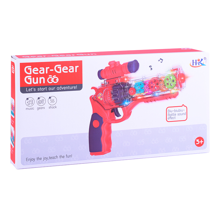 Фото к товару Пистолет 921B на батарейках, в коробке Пистолет 921B на батарейках, в коробке