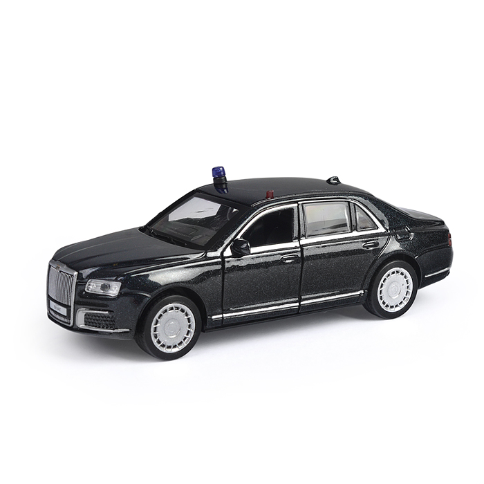 Фото к товару Машина металл Аурус Сенат 13,5 см (свет-звук, черный) инерц, в коробке Машина металл Аурус Сенат 13,5 см (свет-звук, черный) инерц, в коробке