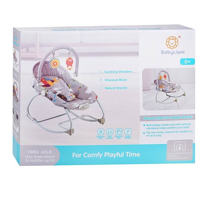 Фото к товару Шезлонг детский 715-1C "Морской" музыка, вибрация, в коробке Шезлонг детский 715-1C "Морской" музыка, вибрация, в коробке