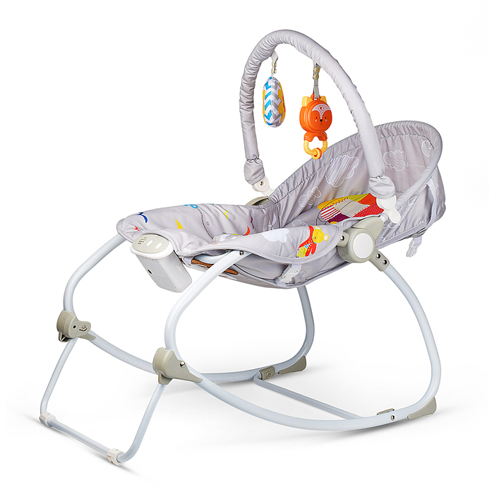 Фото к товару Шезлонг детский 715-1C "Морской" музыка, вибрация, в коробке Шезлонг детский 715-1C "Морской" музыка, вибрация, в коробке