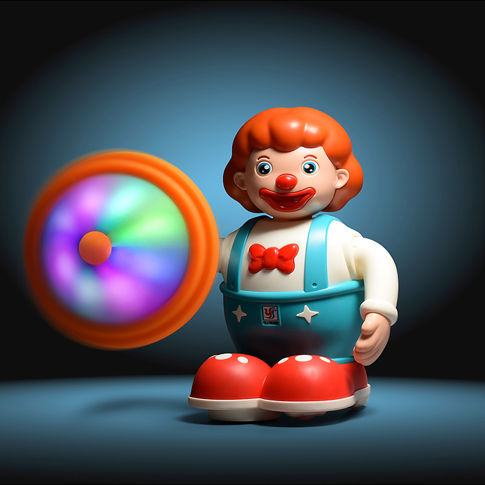 Фото к товару Интерактивная игрушка YJ-3050 "Клоун" на батарейках, в коробке Интерактивная игрушка YJ-3050 "Клоун" на батарейках, в коробке