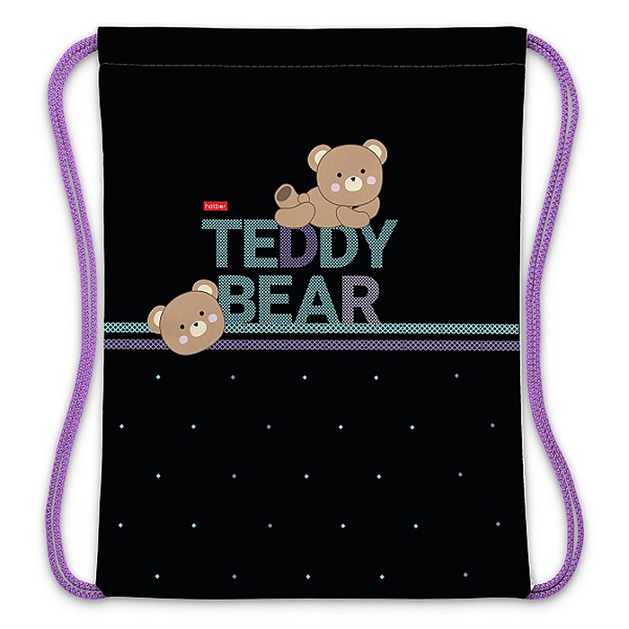 Мешок для сменной обуви 33х42см., 1 отделение "Мишка Тедди"