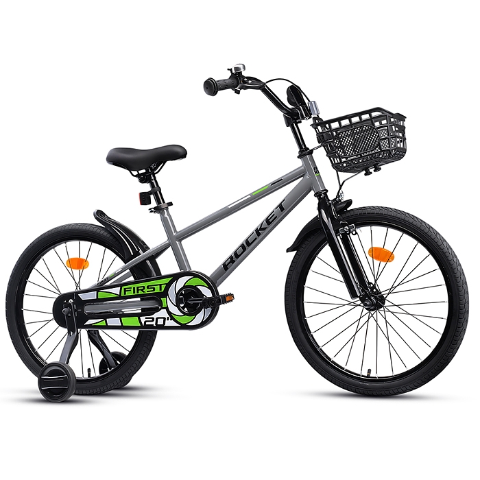 Фото к товару Велосипед 20" Rocket First, цвет серый Велосипед 20" Rocket First, цвет серый