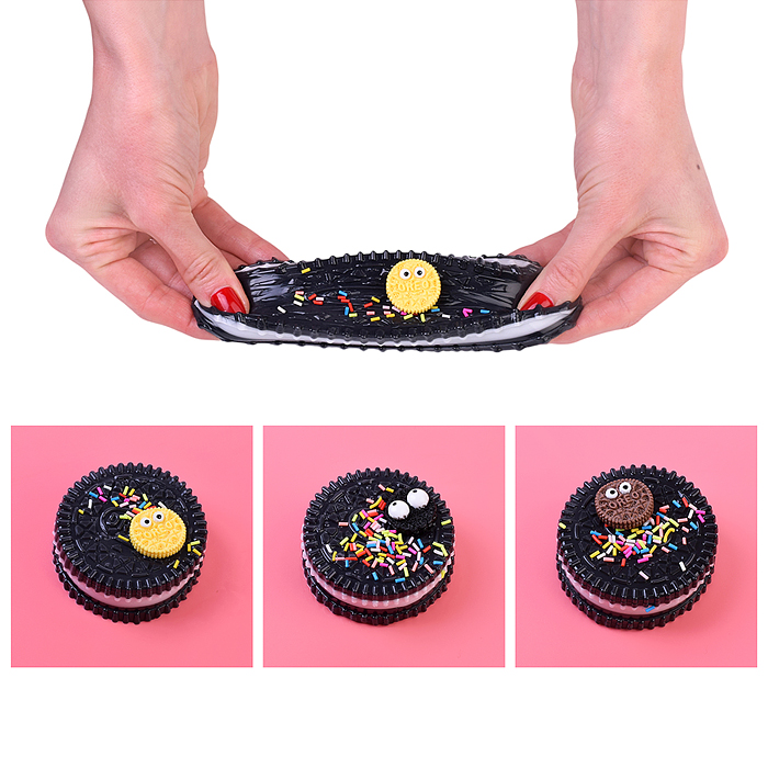 Игрушка-антистресс 00-5362 "Черная печенька" в пакете