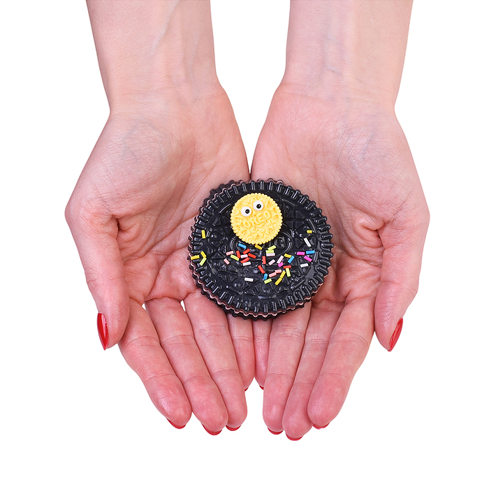 Игрушка-антистресс 00-5362 "Черная печенька" в пакете