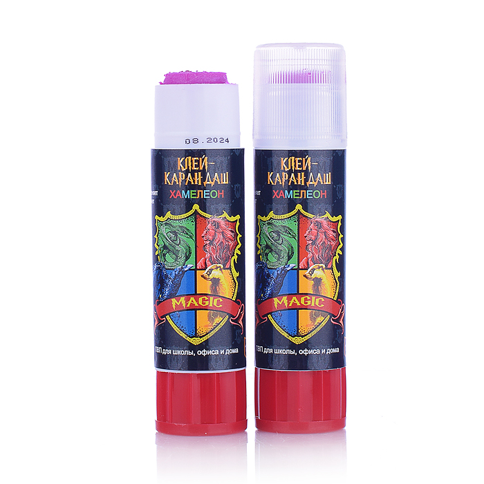 Клей-карандаш 15 г "Школа Магии, на ПВП-основе, хамелеон Клей-карандаш 15 г "Школа Магии, на ПВП-основе, хамелеон